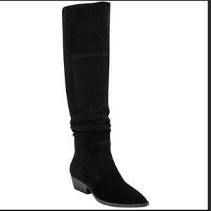 Mark Fisher LTD Suede leather black Knee high Boots